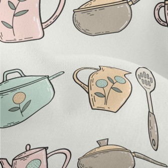 Country Style Tea Set Lightweight Performance Linen