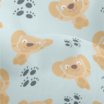 Big Eared Dog Footprints Lightweight Performance Linen