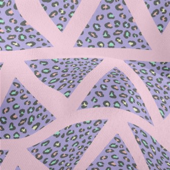 Triangle Colorful Leopard Prin Lightweight Performance Linen