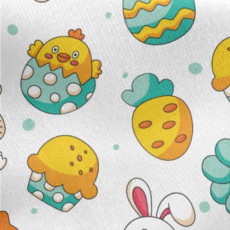 Happy Easter Jersey Backed Fleece