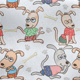 Dogs Whispering Jersey Backed Fleece
