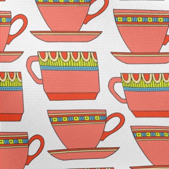 Ethnic Style Teacup Set Pongee