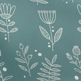 Simple Lines Flowers Pongee