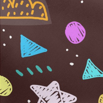 Chalk Doodle Clouds Pongee