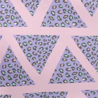 Triangle Colorful Leopard Prin Pongee