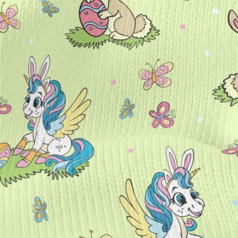 Rabbit And Unicorn Stretch Jersey