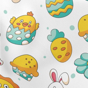 Happy Easter Lightweight Cotton Poplin