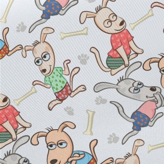 Dogs Whispering Midweight Cotton Poplin