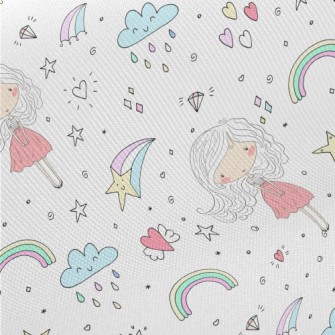 Gentle And Quiet Girl Midweight Cotton Poplin