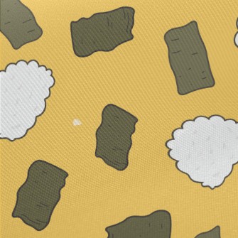 Cute Japanese Food Midweight Cotton Poplin