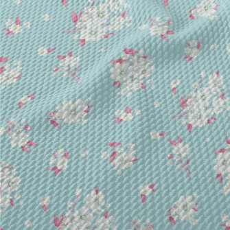 Fashionable And Elegant Flower Birdseye Piqué