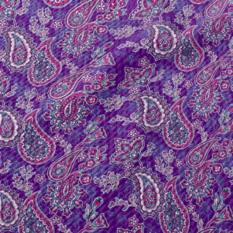 Bright And Colorful Vortex Flo Birdseye Piqué