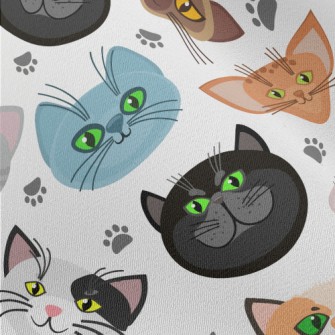 Big Eyes Cat Head Chiffon