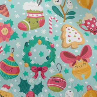 Happy Christmas Items Chiffon