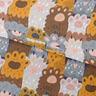 Round And Plump Cat Paw Waterproof Oxford