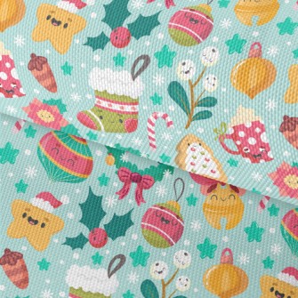 Happy Christmas Items Waterproof Oxford