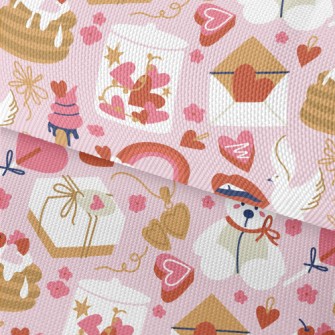 Pink And Happy Love And Desser Waterproof Oxford
