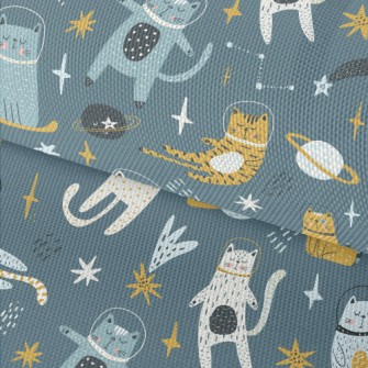 Cat Floating In Space Waterproof Oxford