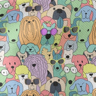 Dogs In Simple Colors Waterproof Canvas