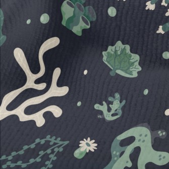 Green Floating Corals Terry