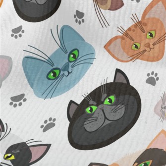 Big Eyes Cat Head Terry