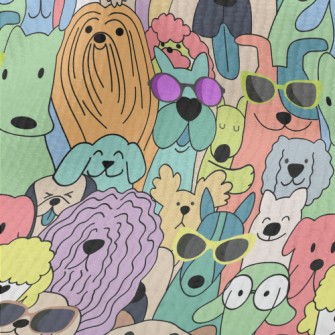 Dogs In Simple Colors Terry