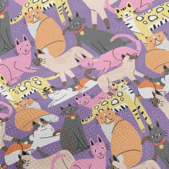 Elegant Colorful Cats Performance Linen