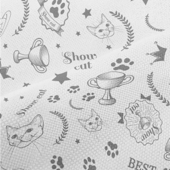 Realistic Line Drawing Of Cat Performance Linen