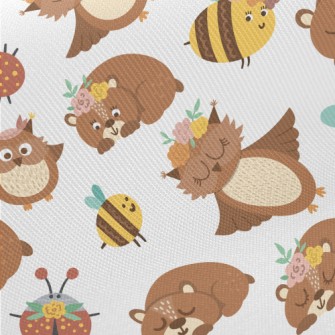 Brown Owl And Bear Twill