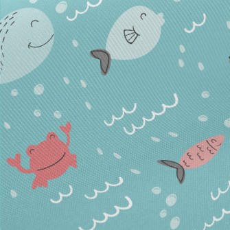Whales And Fish Swimming In Th Twill