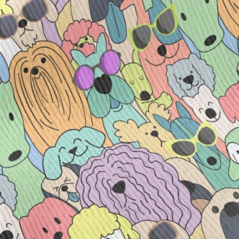 Dogs In Simple Colors Standard Corduroy