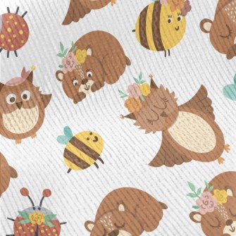 Brown Owl And Bear Standard Corduroy