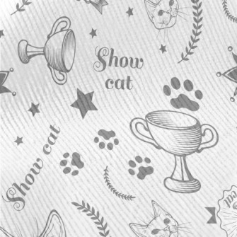 Realistic Line Drawing Of Cat Standard Corduroy