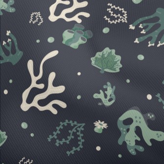 Green Floating Corals Dobby