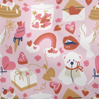 Pink And Happy Love And Desser Dobby