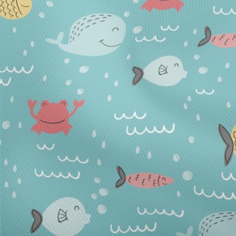 Whales And Fish Swimming In Th Dobby
