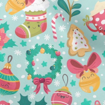 Happy Christmas Items Micro Fleece