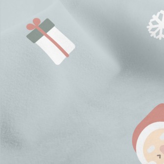Small Round Santa Claus And El Micro Fleece