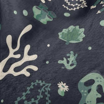 Green Floating Corals Minky