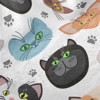 Big Eyes Cat Head Minky