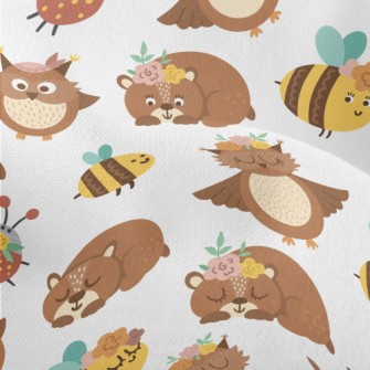 Brown Owl And Bear Lightweight Performance Linen