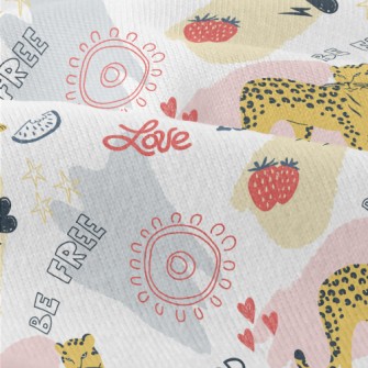 Cute Style Text And Leopard Modern Jersey