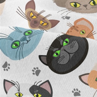Big Eyes Cat Head Modern Jersey