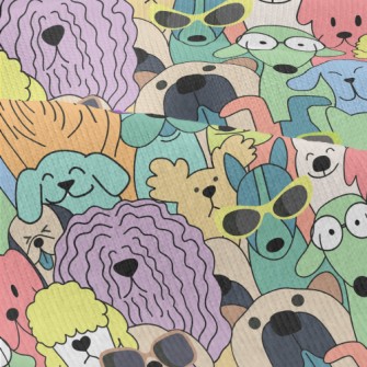 Dogs In Simple Colors Modern Jersey