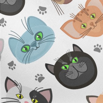 Big Eyes Cat Head Pongee