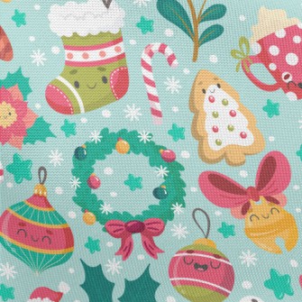 Happy Christmas Items Pongee