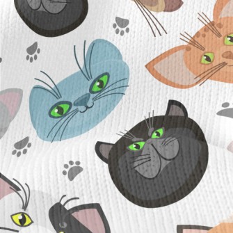 Big Eyes Cat Head Stretch Jersey