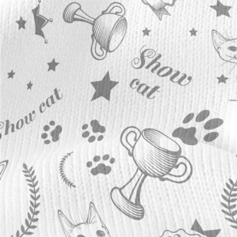 Realistic Line Drawing Of Cat Stretch Jersey