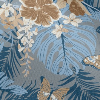 Gorgeous And Delicate Flowers Chiffon