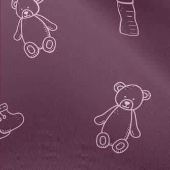 White Line Drawing Of Baby Pro Chiffon